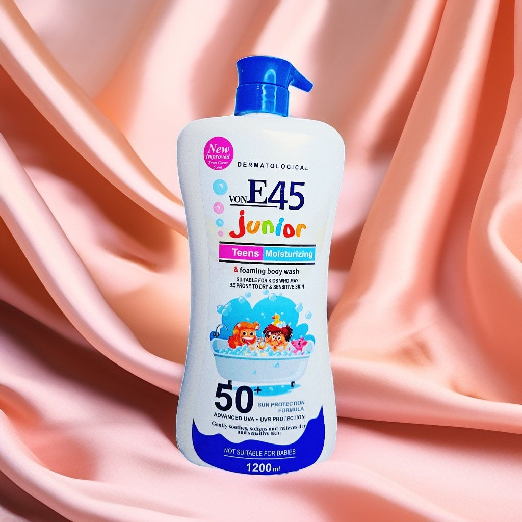 E45 Junior Teens Moisturizing Body Wash – Gentle Hydration for Sensitive Skin