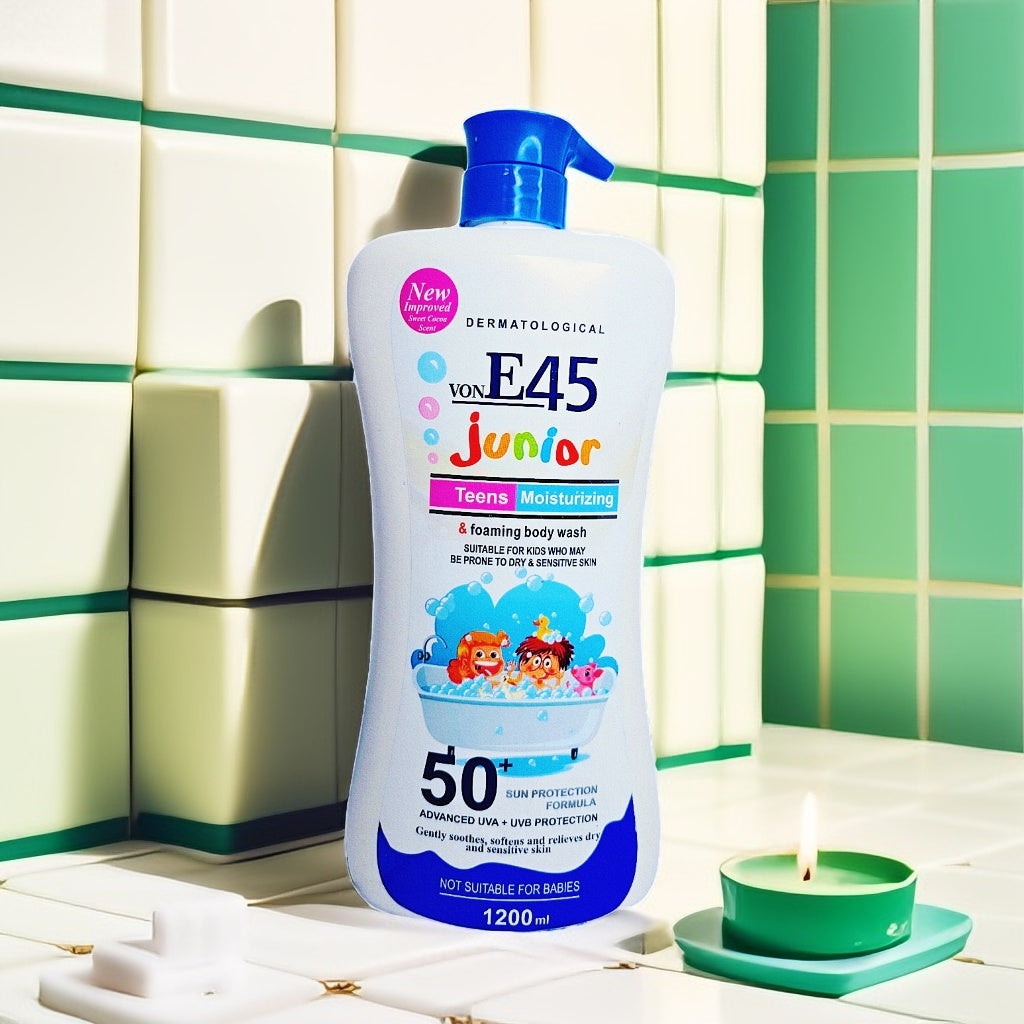 E45 Junior Teens Moisturizing Body Wash – Gentle Hydration for Sensitive Skin