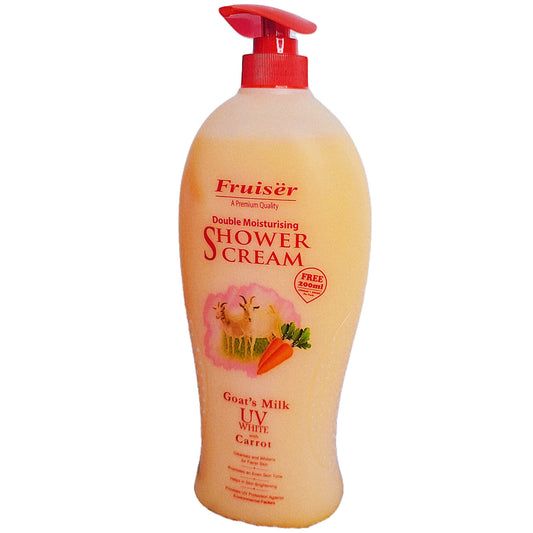 Fruiser Double Moisturizing Shower Cream – Goat’s Milk + Carrot Extract