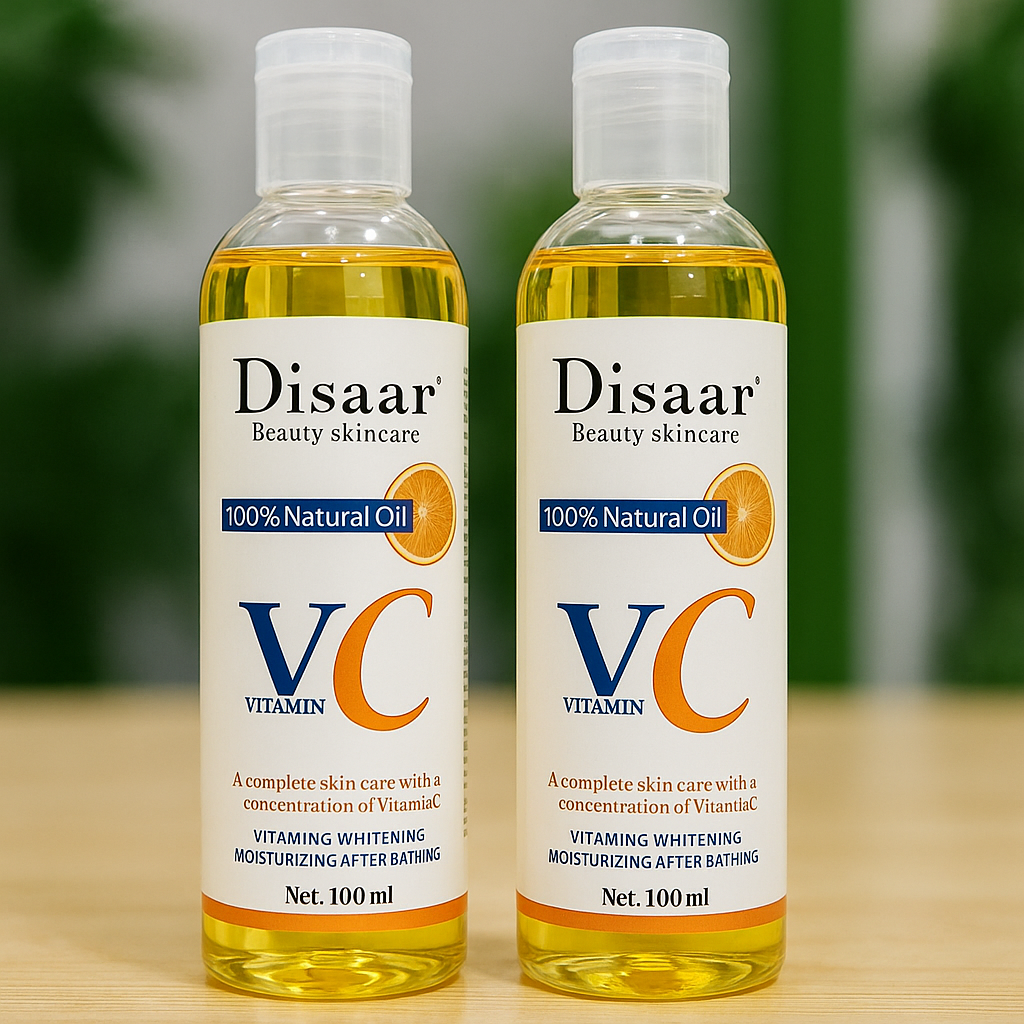 Disaar Vitamin C Whitening Oil โ Glow & Moisture Lock (100ml)