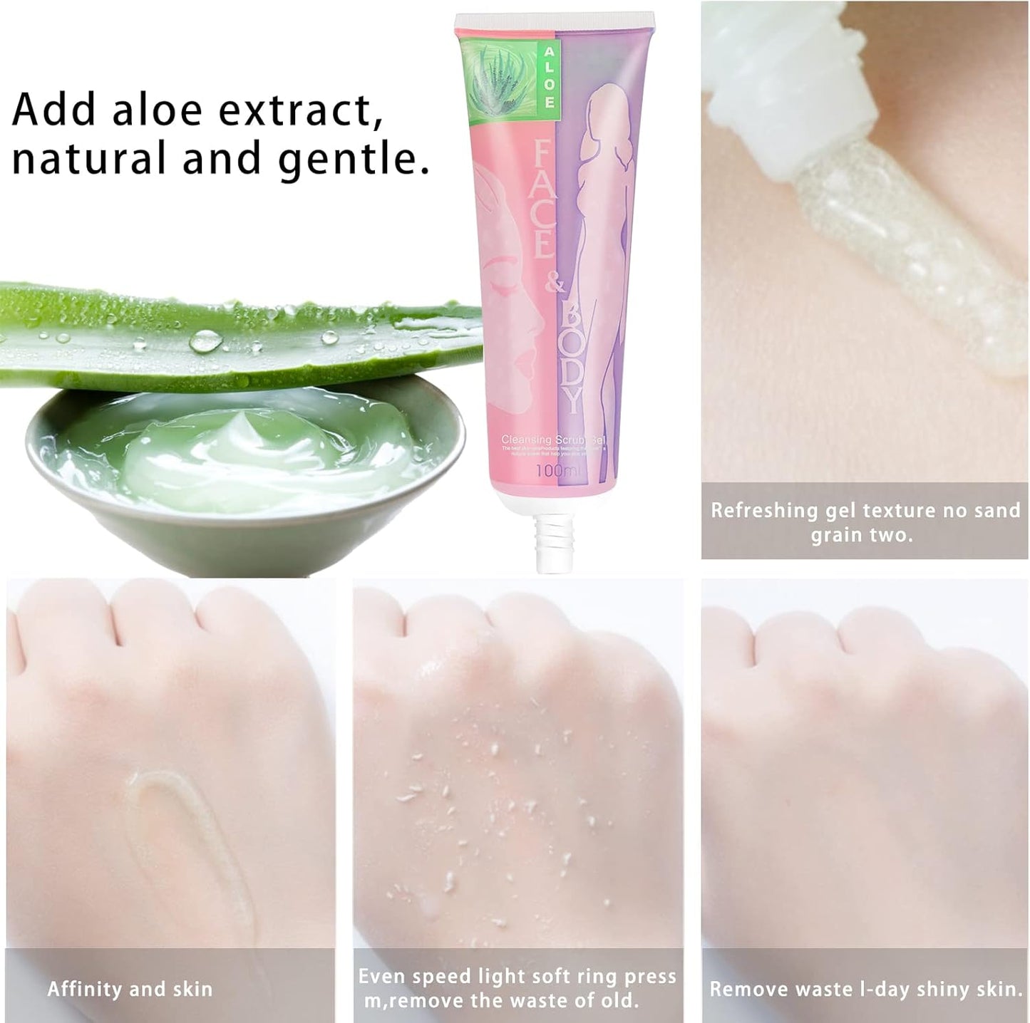 Face & Body Scrub Gel – Deep Cleansing + Hydrating Glow (100ml)