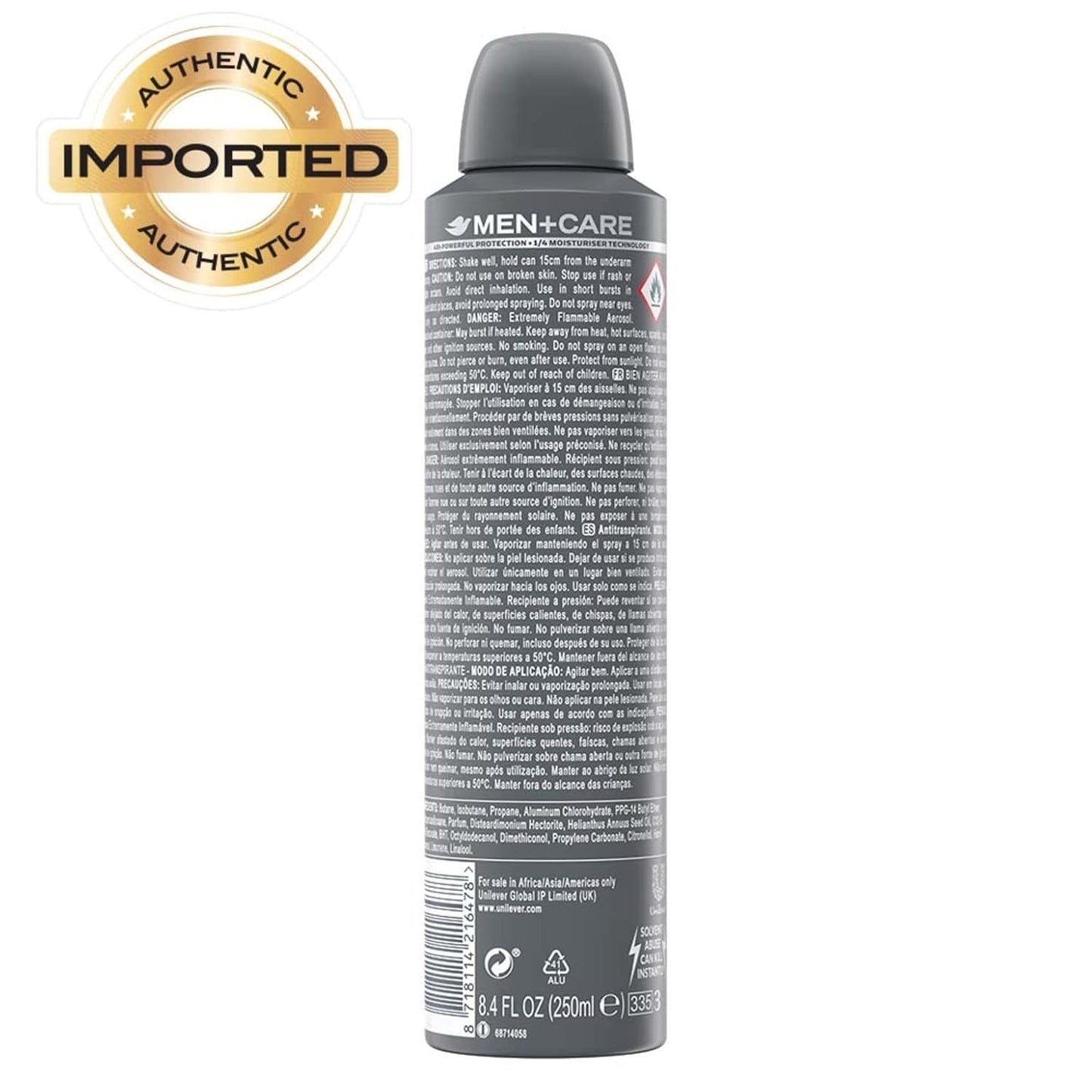 Dove Men+Care Extra Fresh Spray – 48H Powerful Protection (150ml)