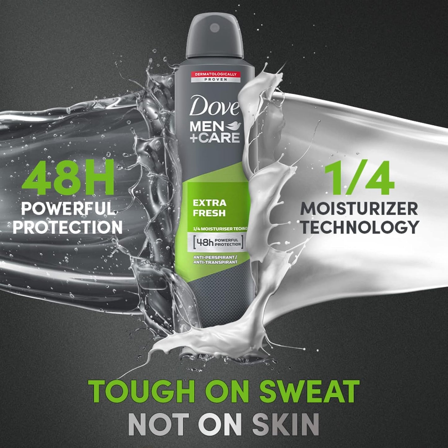 Dove Men+Care Extra Fresh Spray – 48H Powerful Protection (150ml)