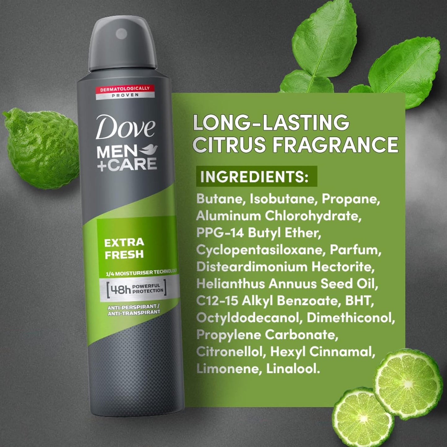 Dove Men+Care Extra Fresh Spray – 48H Powerful Protection (150ml)