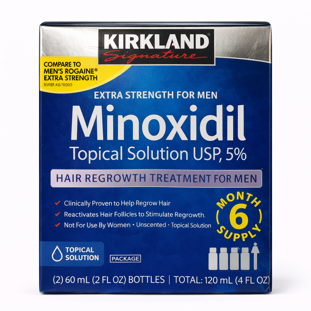Kirkland Signature Minoxidil Topical Solution 5% – Extra Strength for Men