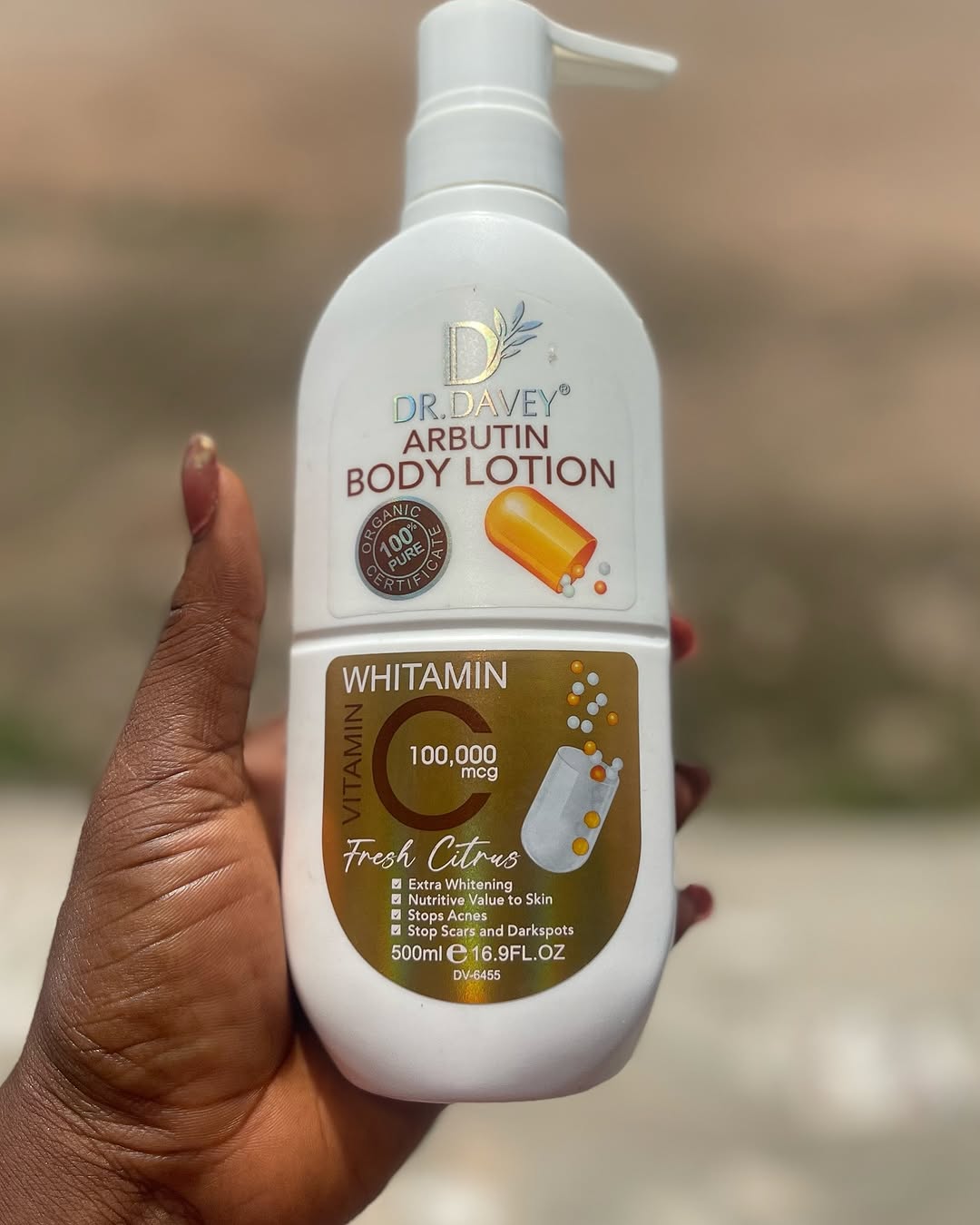 Dr. Davey Arbutin Body Lotion – Vitamin C Fresh Citrus Glow