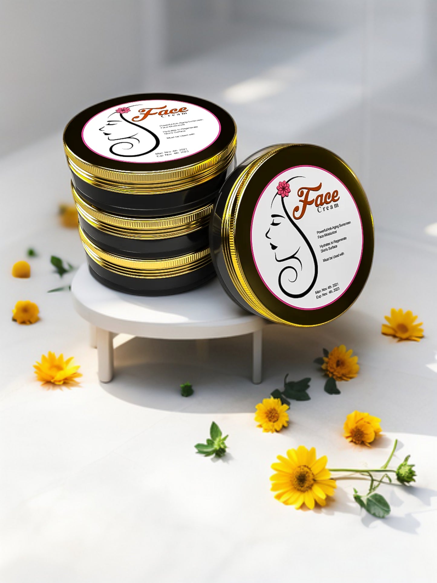 Crème visage au chocolat sucré
