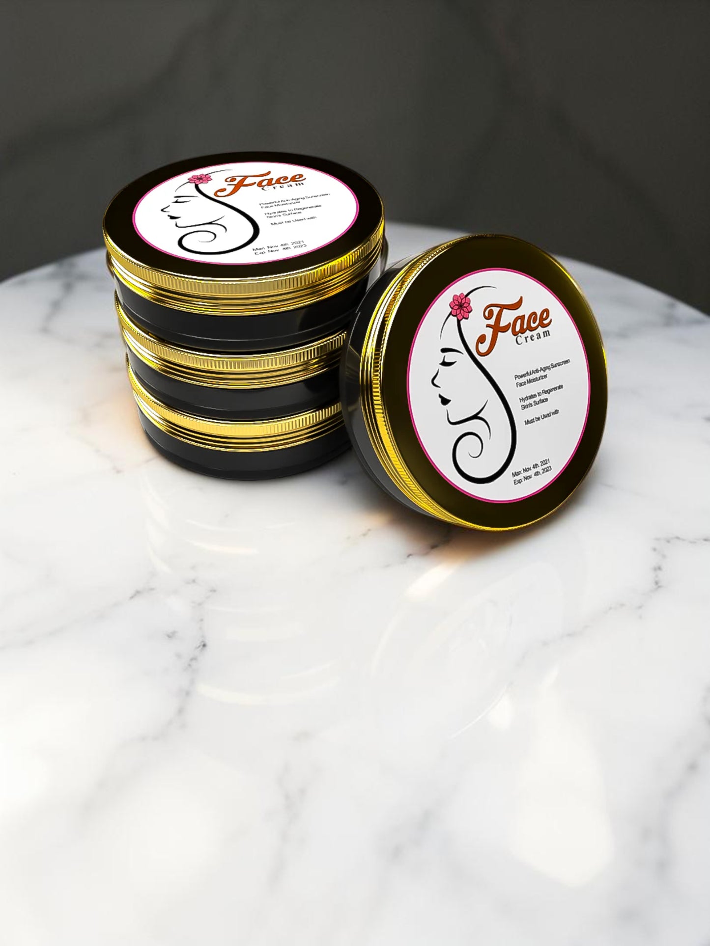 Crème visage au chocolat sucré