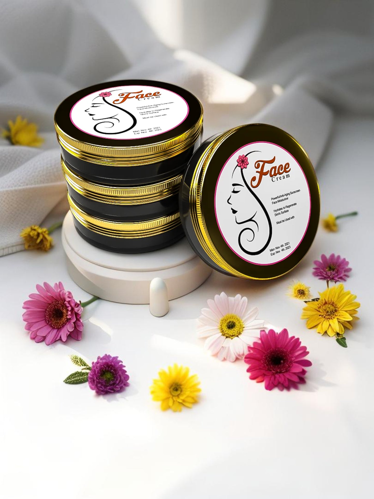 Crème visage au chocolat sucré