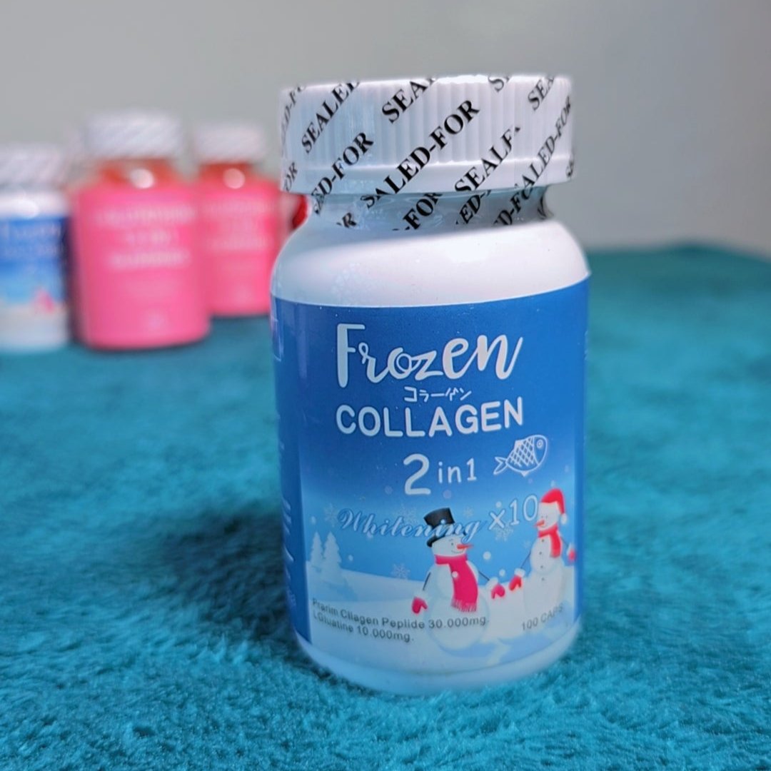 Capsules blanchissantes 2 en 1 au collagène congelé – Faites briller et nourrissez votre peau naturellement