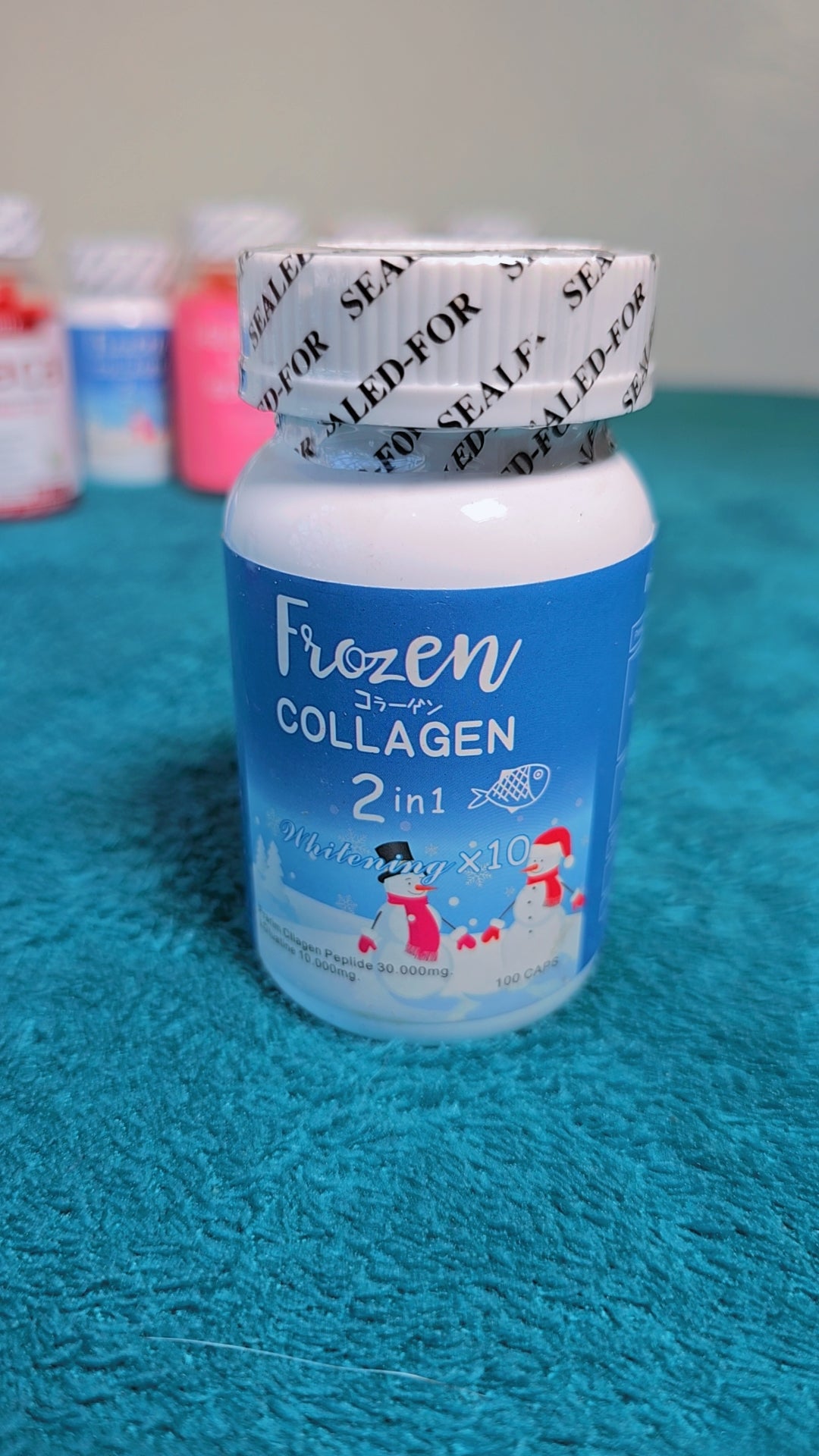 Capsules blanchissantes 2 en 1 au collagène congelé – Faites briller et nourrissez votre peau naturellement
