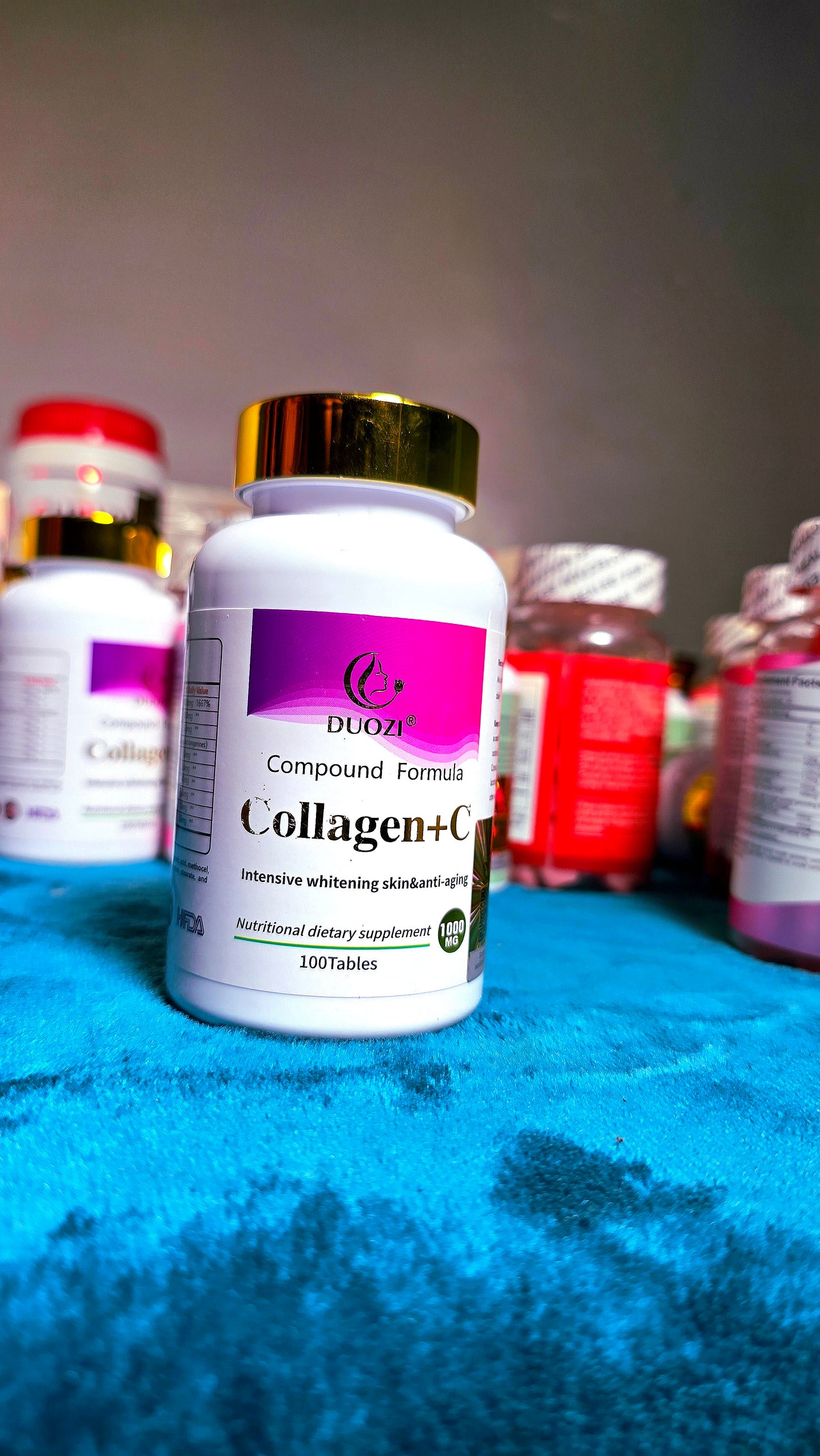 Comprimés de collagène + vitamine C