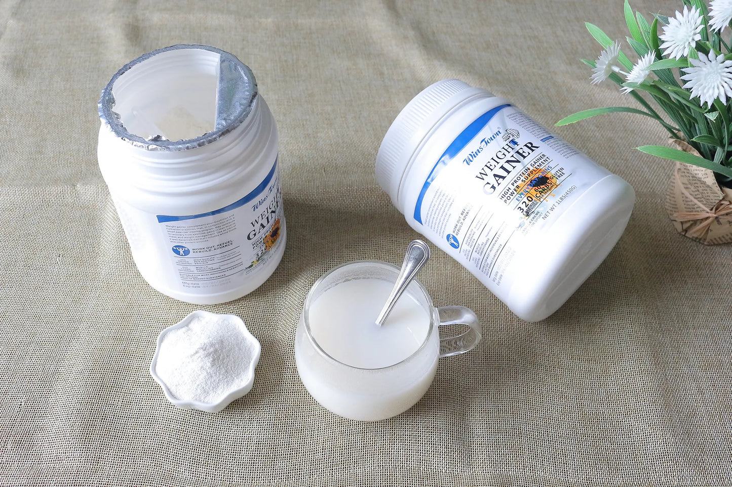 WinsTown Weight Gainer – Complément riche en protéines pour des gains quotidiens
