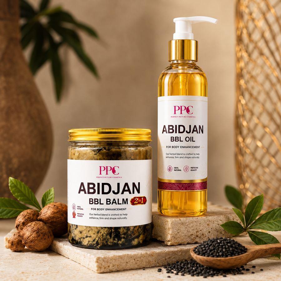 Abijan BBL Balm and Oil body enhancement collection