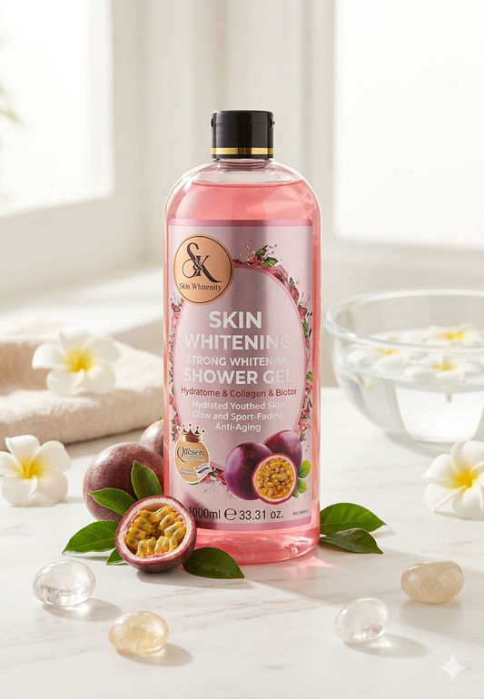S&K Skin Whitening Strong Whitening Shower Gel (1000mL) – with Glutathione, Collagen & Biotin