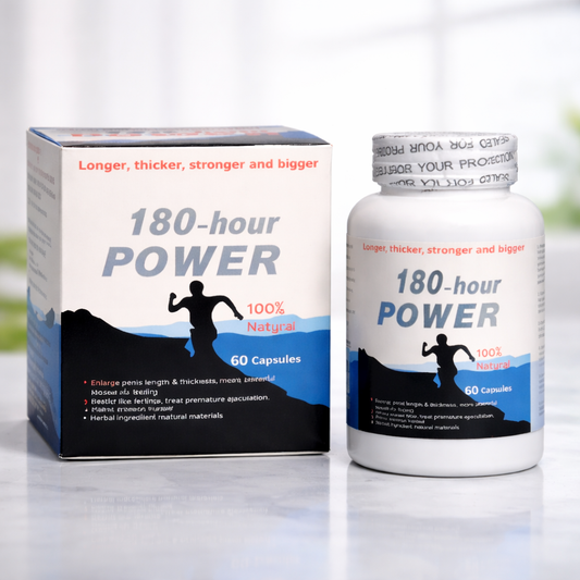 180-Hour Power – Booster de performance naturel pour la force, l'endurance et la confiance