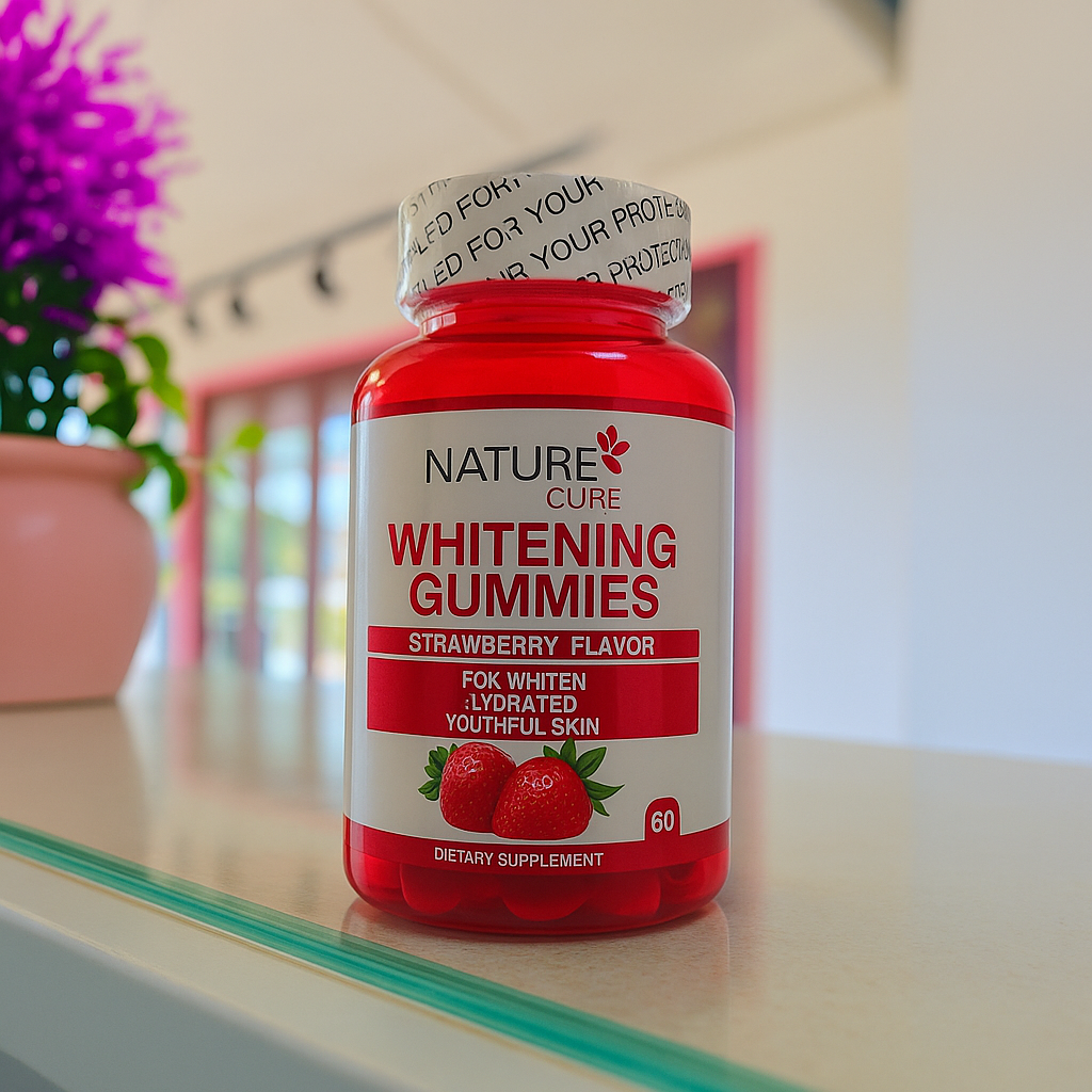 Gummies blanchissantes pour la peau – Éclat hydraté et atténuation des taches