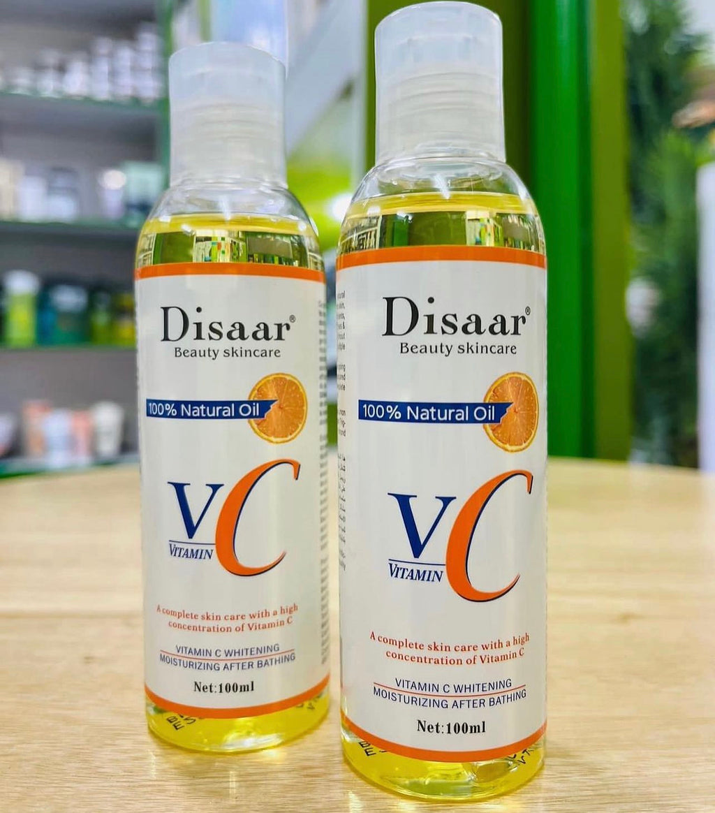 Disaar Vitamin C Whitening Oil – Glow & Moisture Lock (100ml)