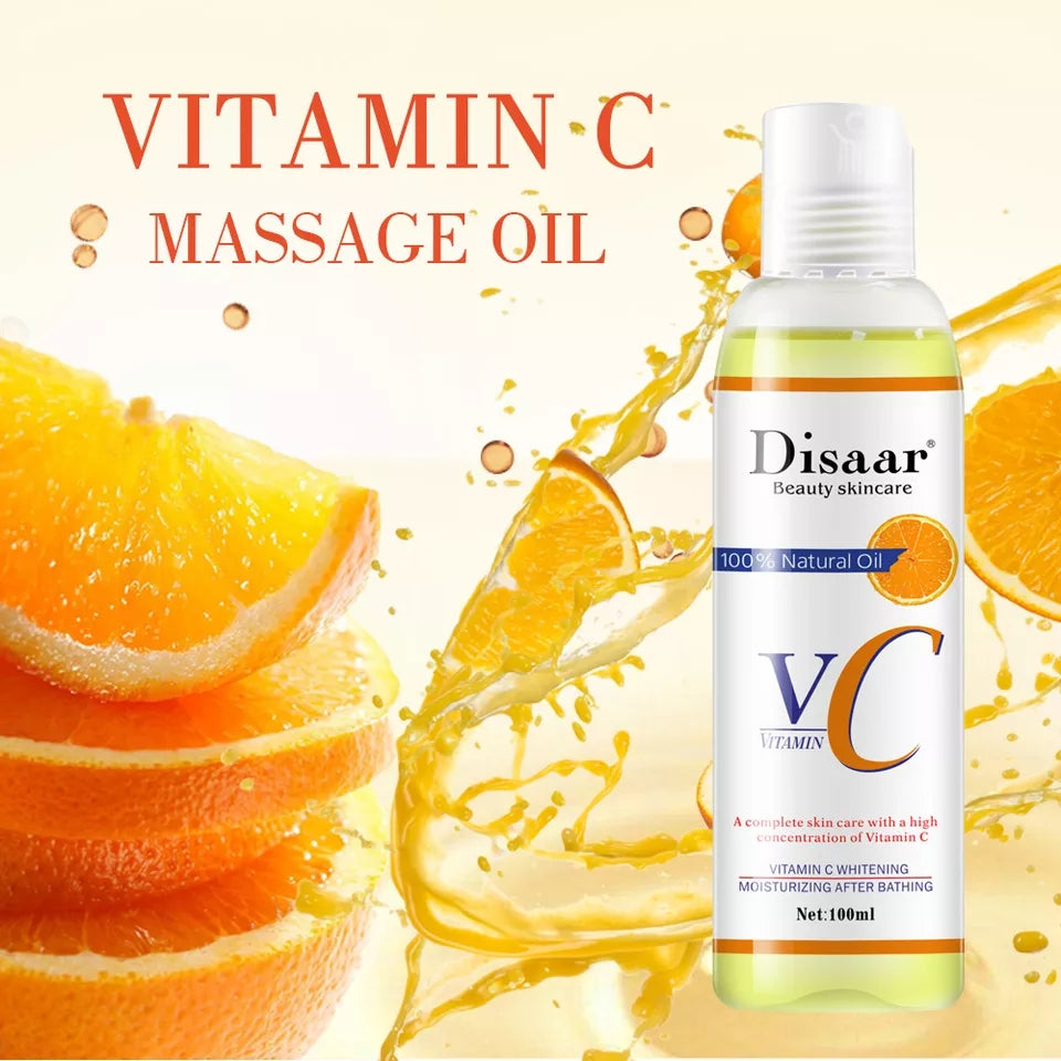 Disaar Vitamin C Whitening Oil – Glow & Moisture Lock (100ml)