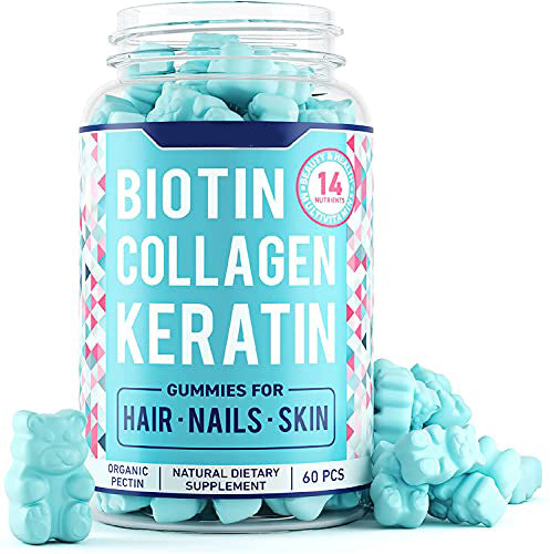 Biotin Collagen Keratin Gummies - Hair - Nails - Skin
