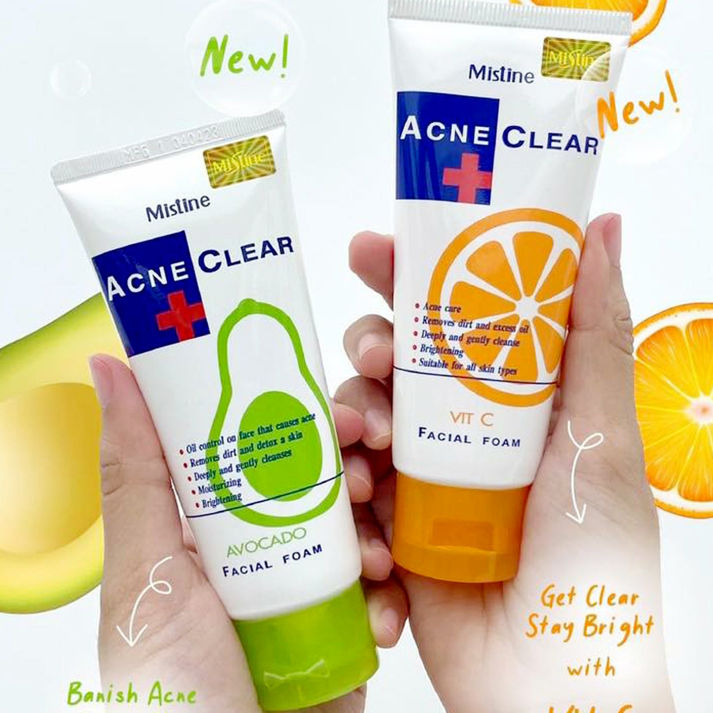 Mistine Vitamin C Acne Clear Facial Foam