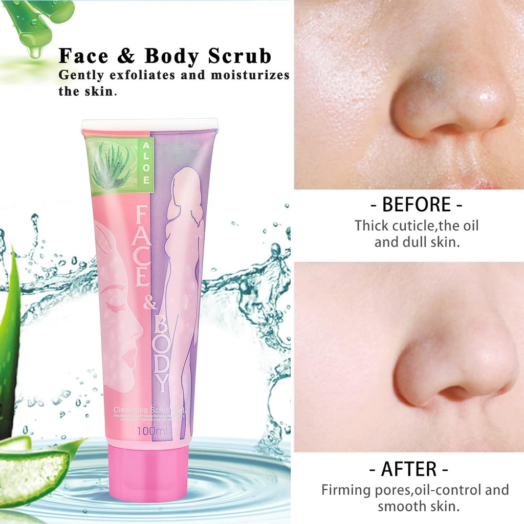 Face & Body Scrub Gel – Deep Cleansing + Hydrating Glow (100ml)