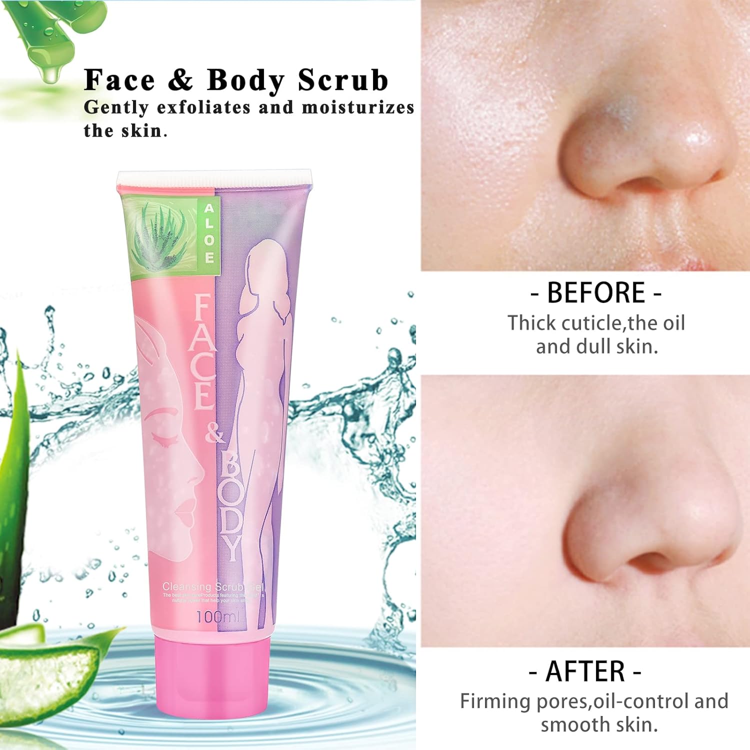 Face & Body Scrub Gel – Deep Cleansing + Hydrating Glow (100ml)