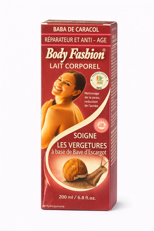 Body Fashion Snail Mucin Body Lotion (Baba de Caracol) – Repair & Anti-Age