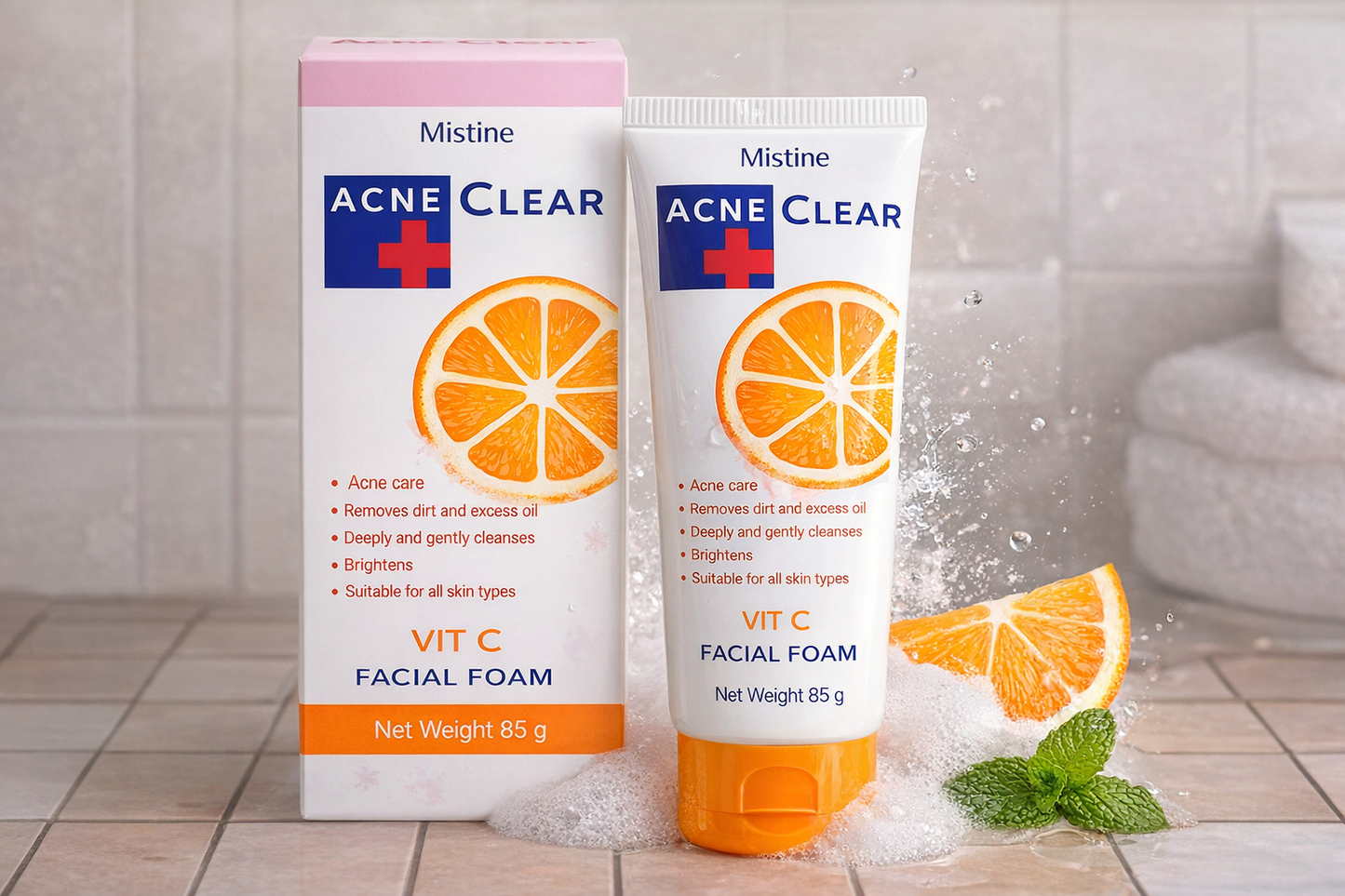 Mistine Vitamin C Acne Clear Facial Foam