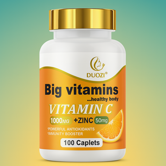 DUOZI Big Vitamins – Vitamin C + Zinc (100 Caplets)