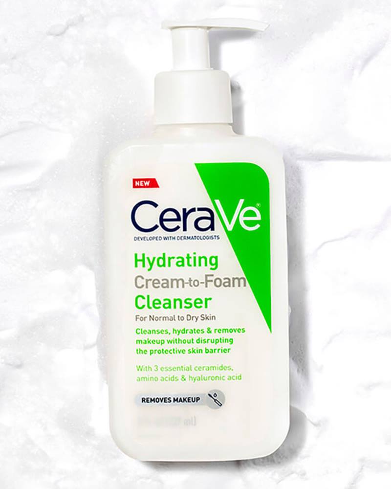 Cerave Hydrating Cream to Foam Cleanser