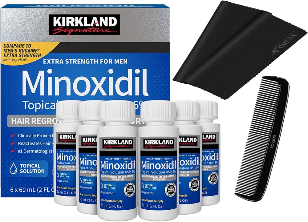 Kirkland Signature Minoxidil Topical Solution 5% – Extra Strength for Men