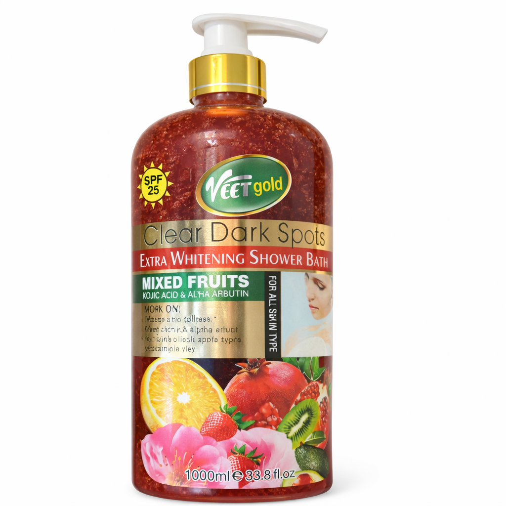 Veet Gold Clear Dark Spot Extra Whitening Shower Bath – Mixed Fruits (1000ml)