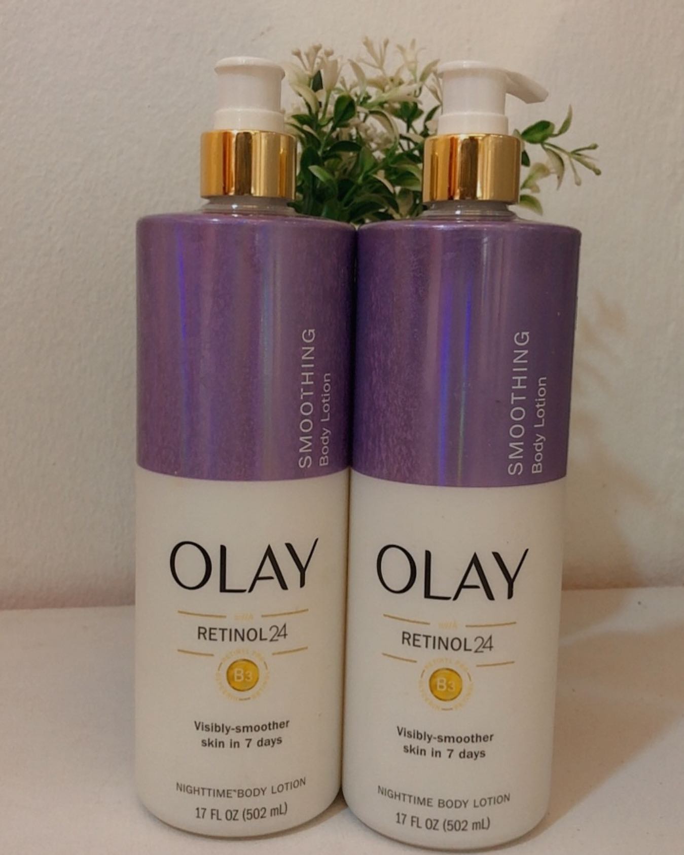 Lotion lissante pour les mains et le corps Olay avec complexe de rétinol et de vitamine B3, pour tous les types de peau, 17 fl oz