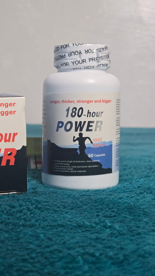 180-Hour Power – Natural Performance Booster for Strength, Endurance & Confidence