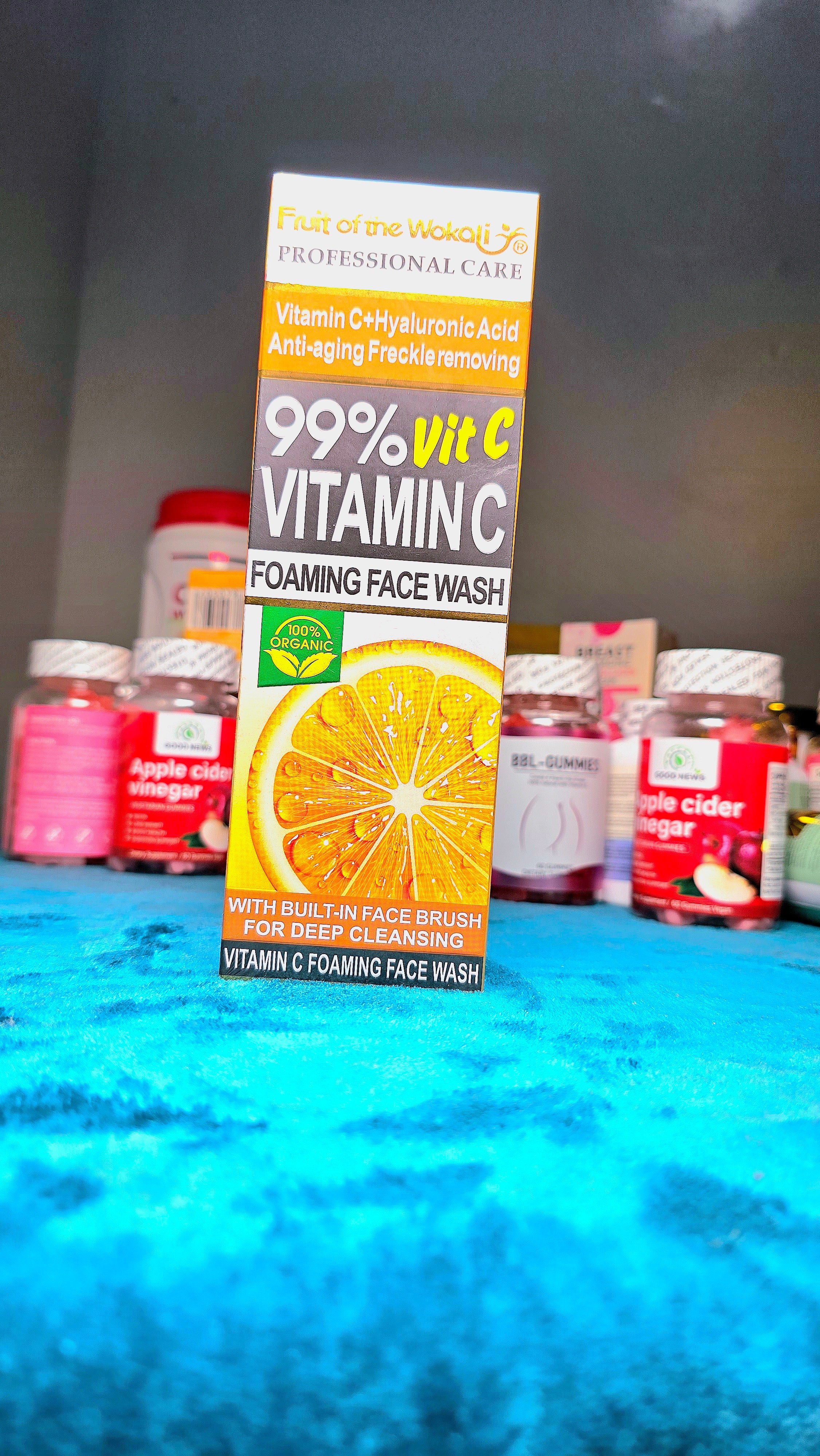 Nettoyant moussant pour le visage à la vitamine C