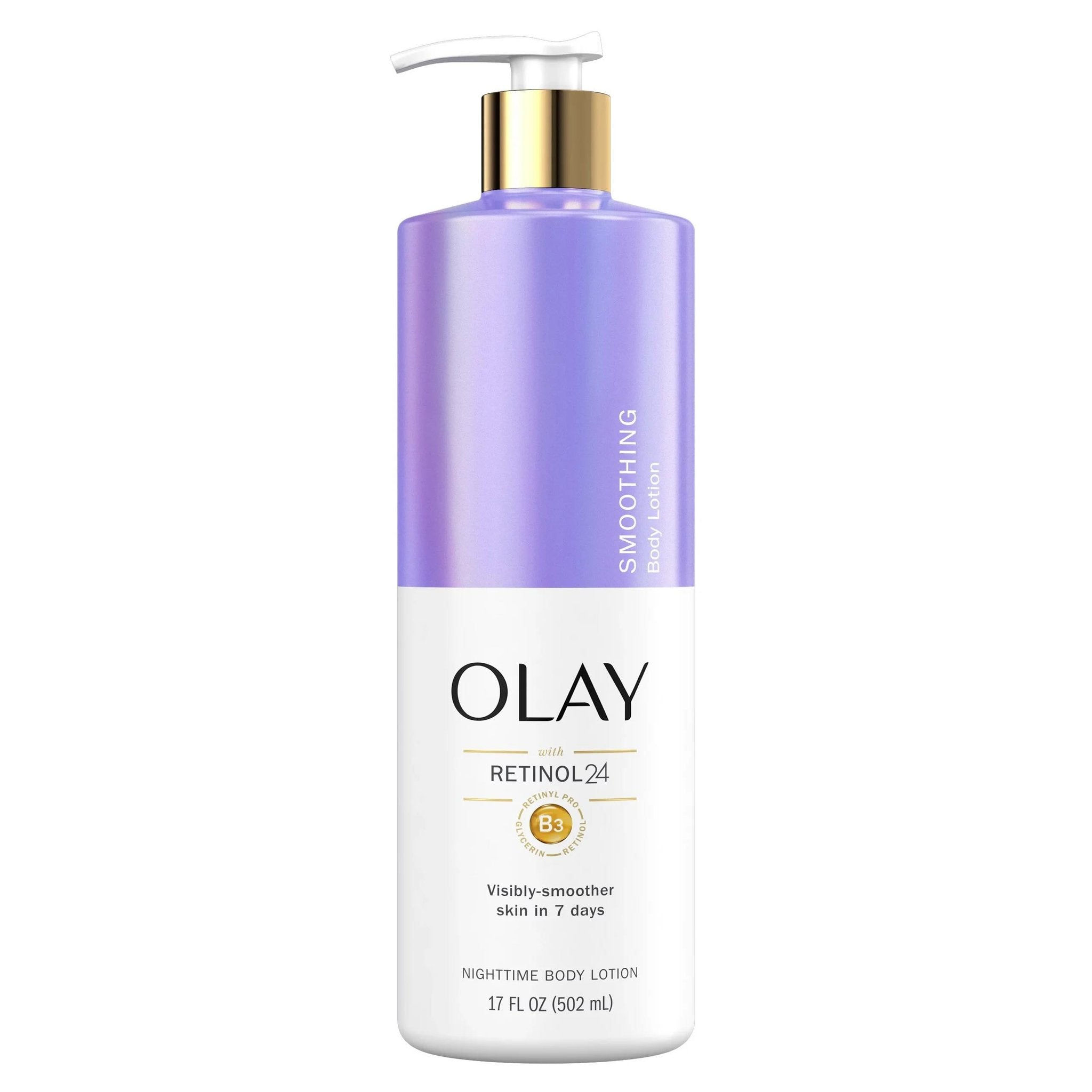 Lotion lissante pour les mains et le corps Olay avec complexe de rétinol et de vitamine B3, pour tous les types de peau, 17 fl oz