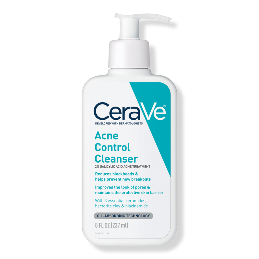 Acne Control Cleanser with 2% Salicylic Acid for Acne Prone Skin