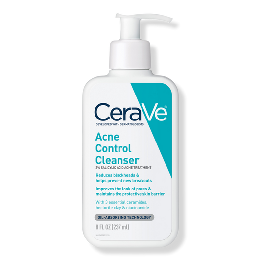 Acne Control Cleanser with 2% Salicylic Acid for Acne Prone Skin