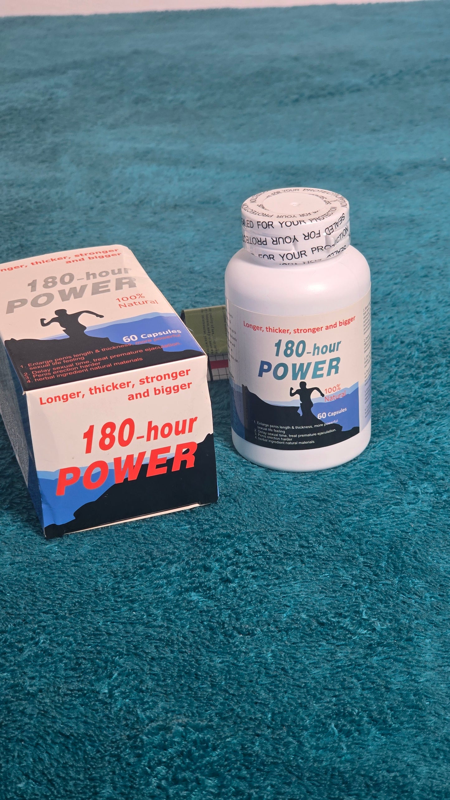 180-Hour Power – Natural Performance Booster for Strength, Endurance & Confidence