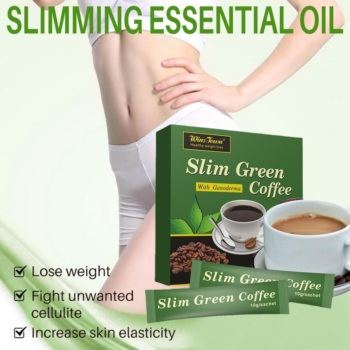 WinsTown Slim Green Coffee with Ganoderma