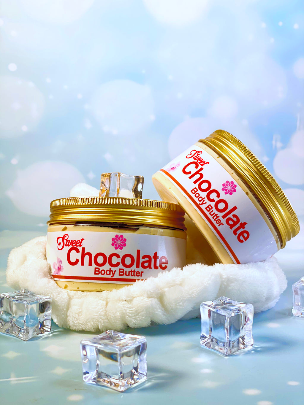Beurre corporel au chocolat sucré